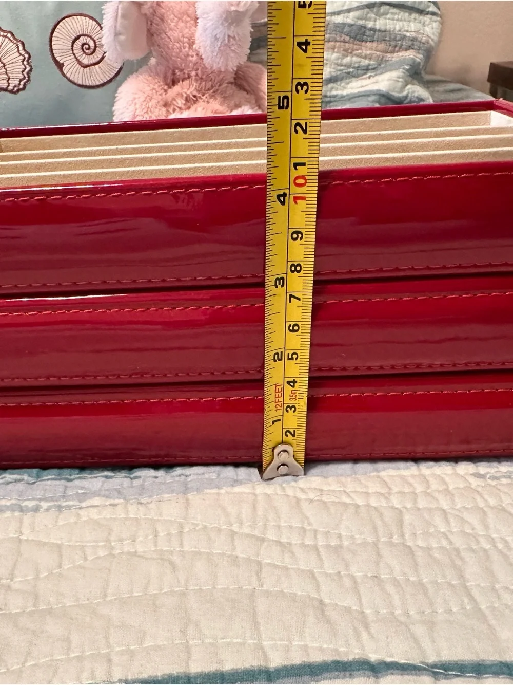 Red Patent Women's Clutch Bag - Unbranded